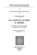 Le latin et le grec d'Appien