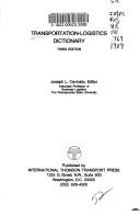 Transportation Logistics Dictionary (A Transport Press Title)