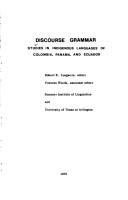 Discourse Grammar