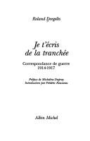 Je t'écris de la tranchée