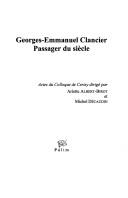 Georges-Emmanuel Clancier, passager du si©·cle