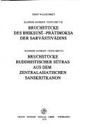 Bruchstücke des Bhikṣuṇī-Prātimokṣa der Sarvāstivādins