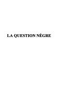 La question nègre