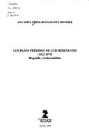 Los pasos perdidos de Luis Berenguer, 1923-1979