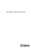 Développement, inégalités, pauvretés