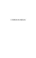 L' odeur du béton