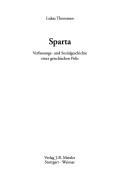 Sparta: Verfassungs- und Sozialgeschichte einer griechischen Polis