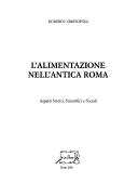 L' alimentazione nell'antica Roma
