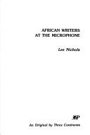 African writers at the microphone