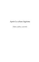 Après la culture légitime