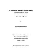 An ecological approach to development in five Chinese villages