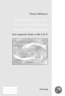 Ver anderungen des Textverst andnisses durch Bibliodrama: eine empirische Studie zu MK 4, 35-41