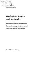 Was Professor Kuckuck noch nicht wusste