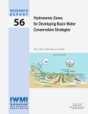 Hydronomic zones for developing basin water conservation strategies