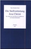 Die Stellvertretung Jesu Christi: ein Aspekt des Gott-Mensch-Verh altnisses bei Dietrich Bonhoeffer