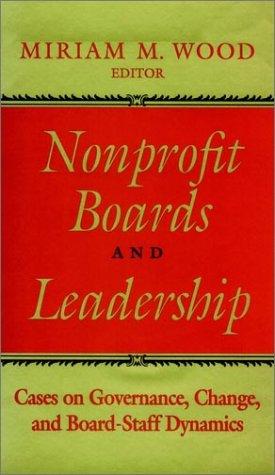 Nonprofit boards and leadership
