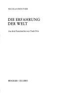 Die Erfahrung der Welt
