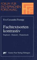 Fachtextsorten kontrastiv