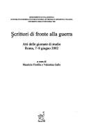 Scrittori di fronte alla guerra