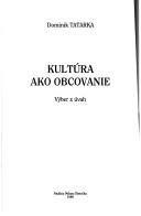 Kultúra ako obcovanie