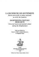 La Recherche dix-huitiémiste