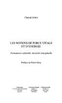 Les notions de force vitale et d'énergie