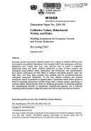 Collective values, behavioural norms, and rules