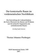 Der kontextuelle Raum im vorderasiatischen Neolithikum