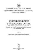 Culture europee e tradizione latina