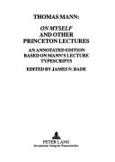 On myself and other Princeton lectures