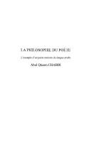 La philosophie du poète