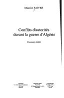 Conflits d'autorités durant la guerre d'Algérie