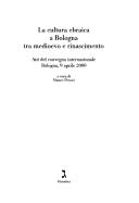 La cultura ebraica a Bologna tra Medioevo e Rinascimento