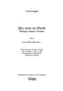 Des mots en liberté