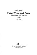 Peter Weiss und Paris: Prolegomena zu einer Biographie: Bd. 1