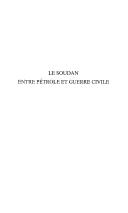 Le Soudan entre pétrole et guerre civile
