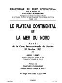 Le plateau continental de la Mer du Nord