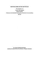 Die Sadduzäerfrage (Mk 12, 18-27 parr)