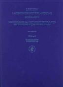 Lexicon Latinitatis Nederlandicae medii aevi