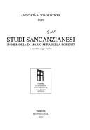 Studi sancanzianesi