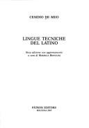 Lingue tecniche del latino