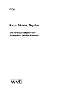 Ikarus, D adalus, Sisyphus: drei mythische Modelle des Widerstands bei Wolf Biermann