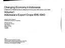 Changing Economy in Indonesia:A Selection of Statistical Source Material from the Early 19th Century up to 1940, Volume 5 - National Income (Changing Economy in Indonesia)