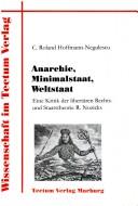 Anarchie, Minimalstaat, Weltstaat