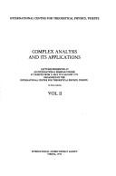 Complex analysis and its applications