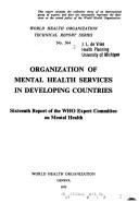 Organization of mental health services in developing countries