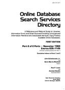 Online database search services directory
