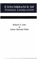 Concordance of federal legislation