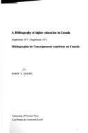 A bibliography of higher education in Canada
