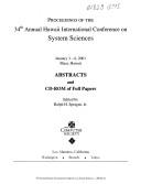 System Sciences (Hicss '01): 34th Annual Hawaii International Conference (Hawaii International Conference on System Sciences//Proceedings)